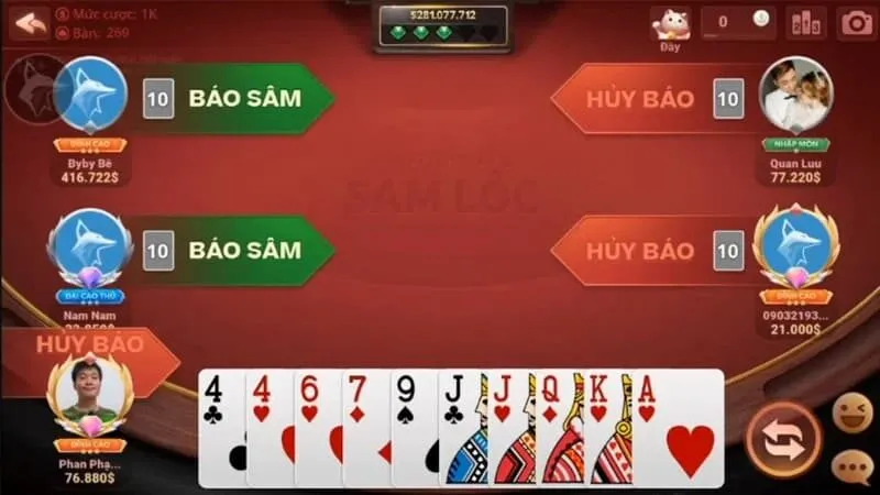 Luật chơi Sâm Lốc Sbobet chi tiết cho người mới